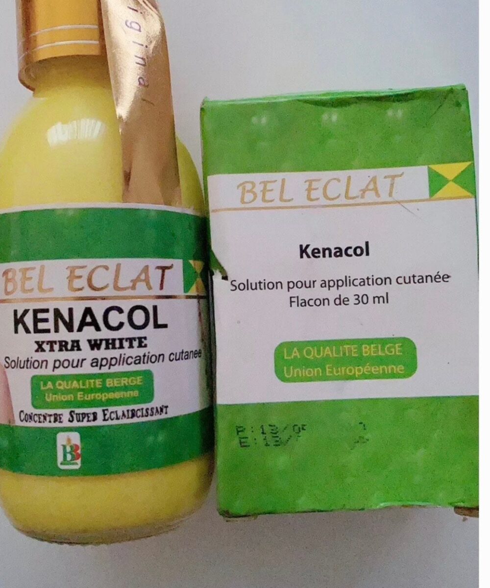 2 in 1 Bel Eclat Kenacol Xtra white and skin repair solution for spider and green veins