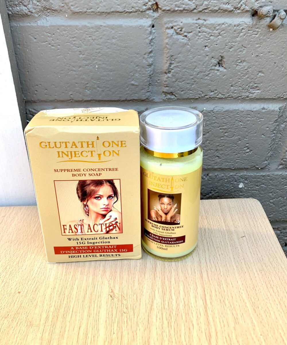 2 pcs Glutathione injection Supreme Concentree Serum + soap fast action