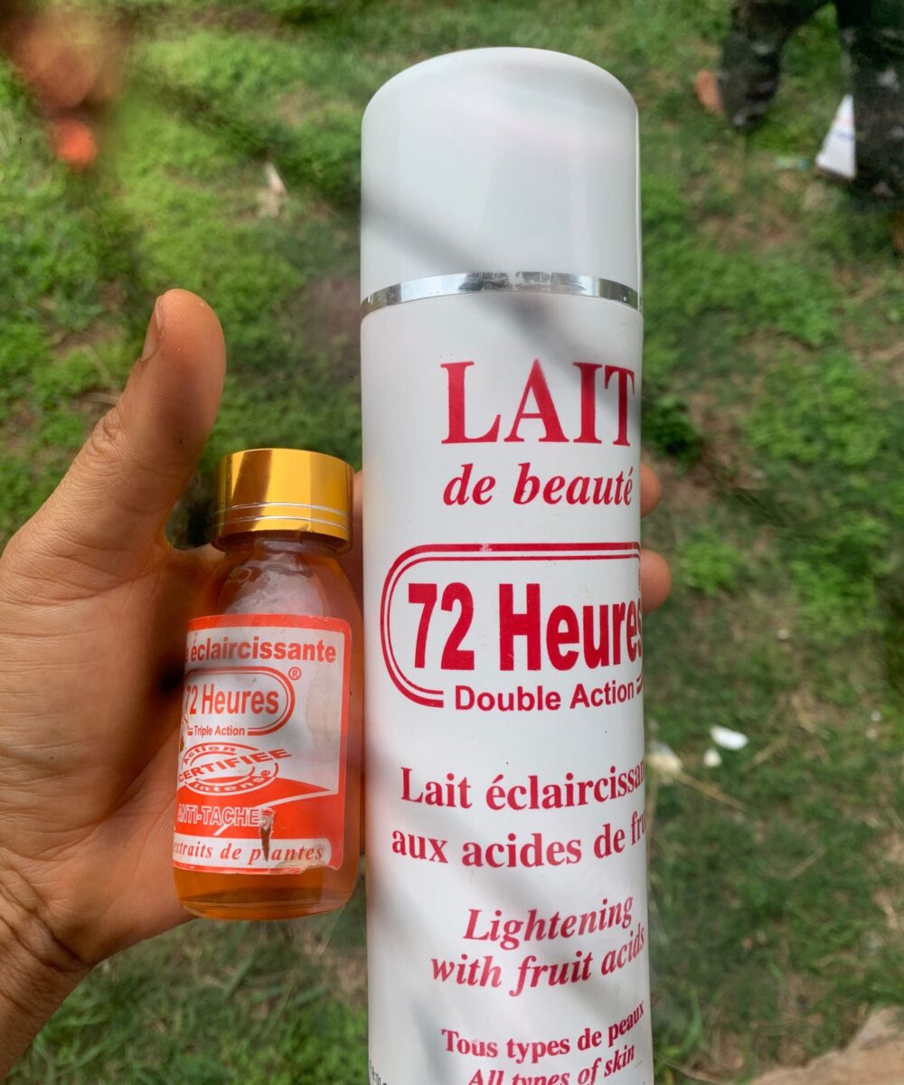 2 pieces 72heures lightening lotion with fruit acids 500ml(double action) With serum