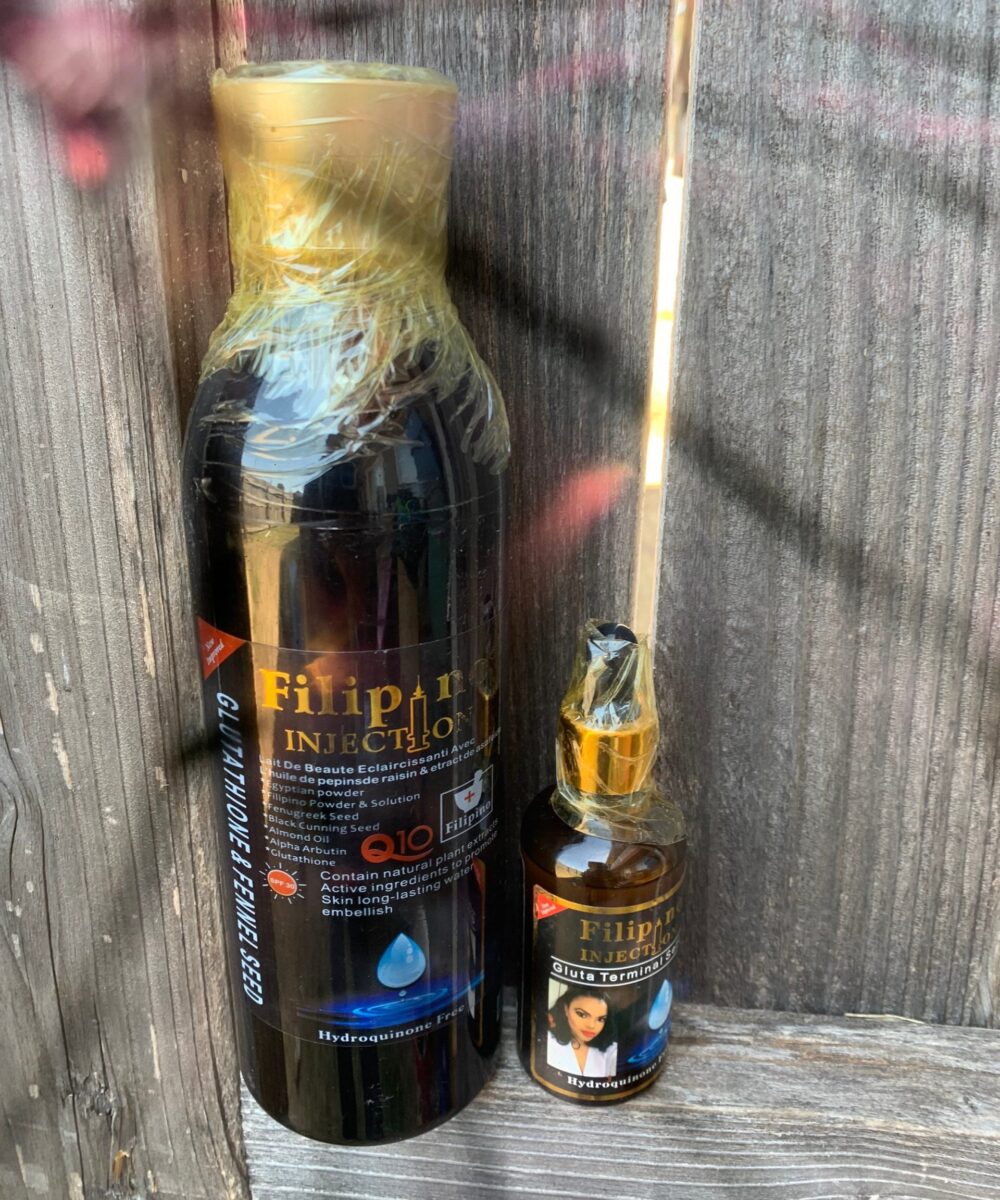2 pieces Filipino injections whitening lotion with the serum