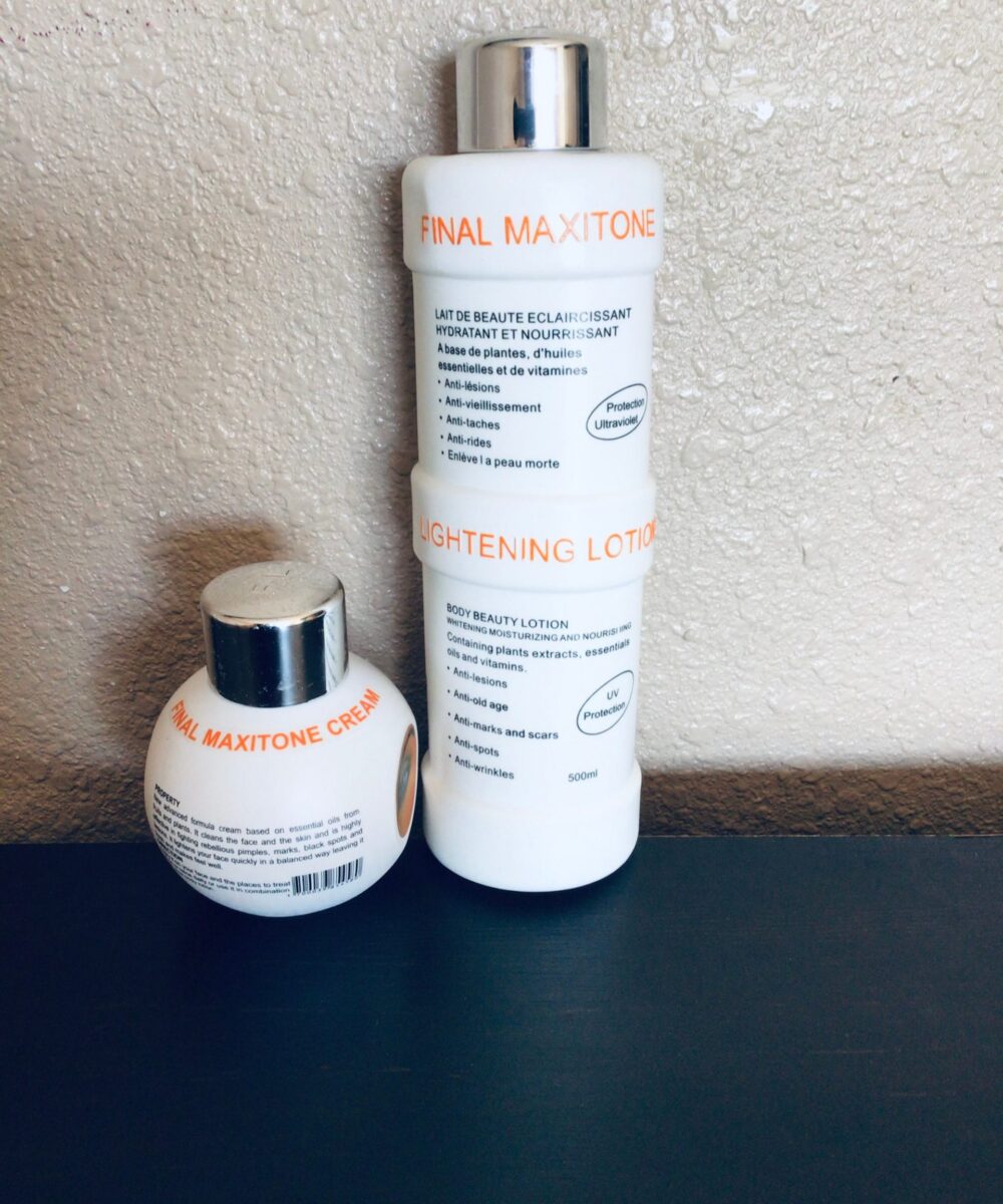 2 set of Final Maxitone powerful Lghtening body lotion with plant extracts +UV Original
