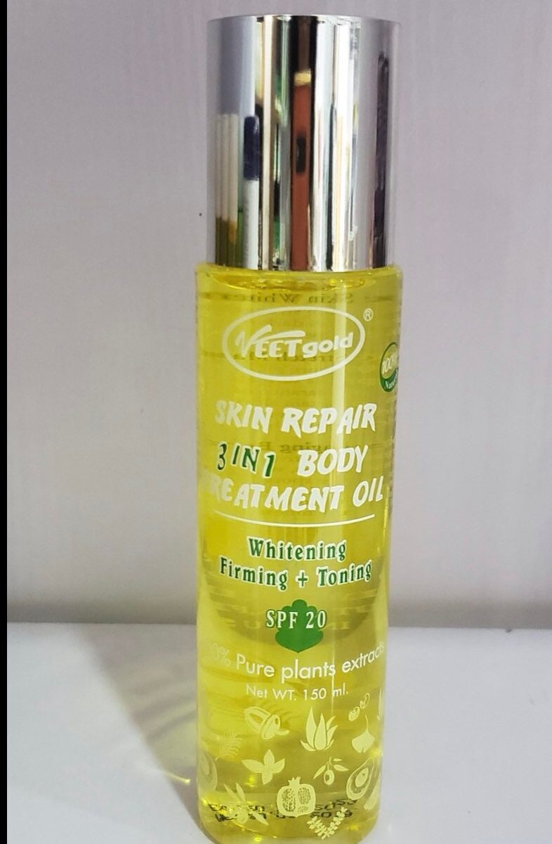 3 In 1 Veet Gold Whitening Body Oil Glow Oil Dark Spot Corrector