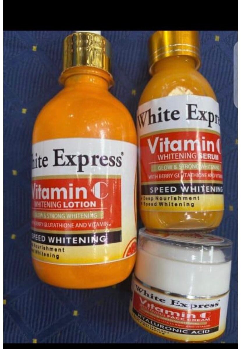 3 pieces 5 days whitening White express strong whitening set. Oshraprapra whitening set with hyaluronic acid