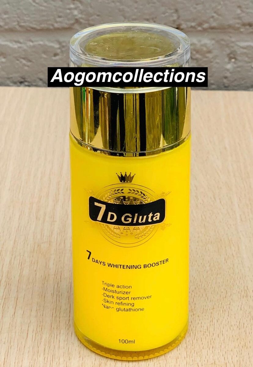 7D Gluta Super 7 days Whitening Skin booster Care,triple action. Clear dark spot and moisturizer