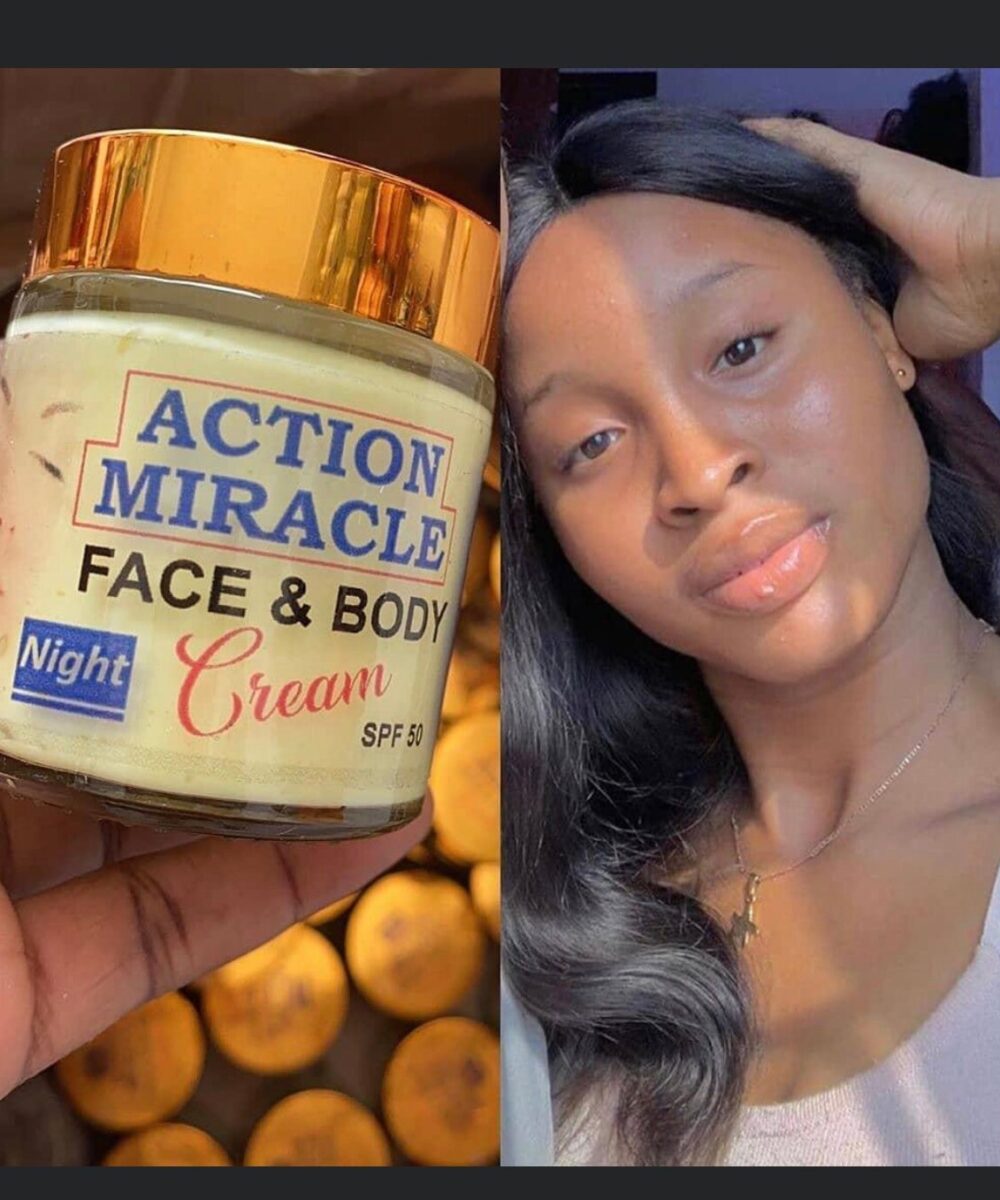Action miracle super whitening face and body cream SPF 50