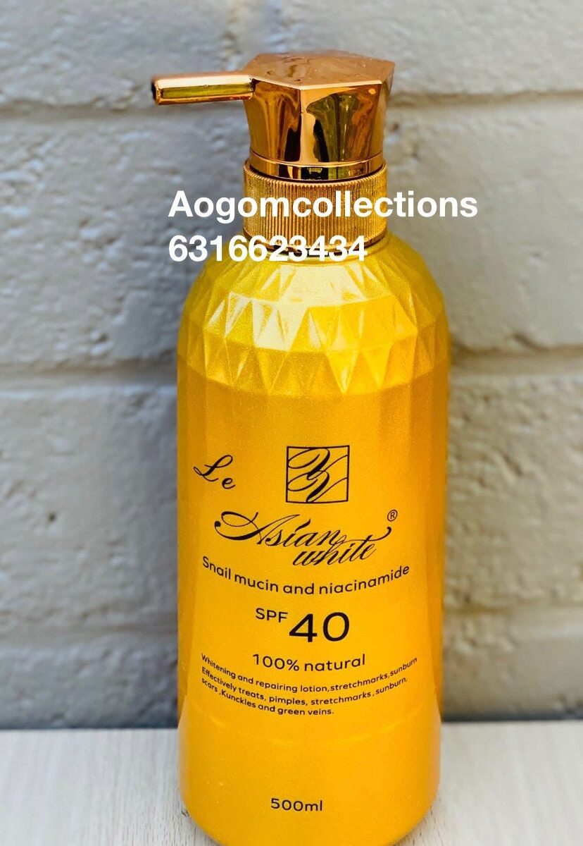 Asian White Snail Mucin And Niacinamide Whitening Lotion SPF40 500ml