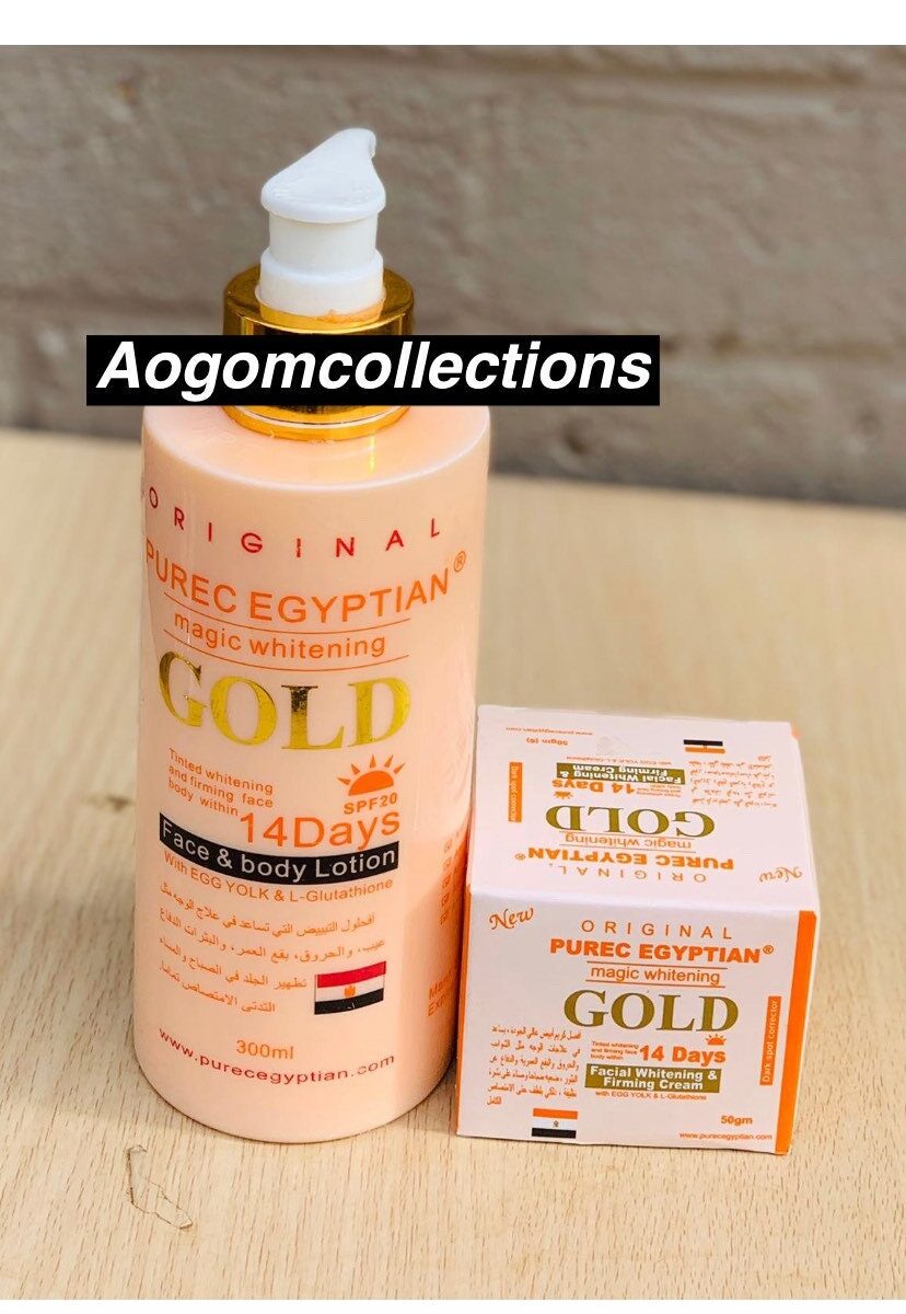 Egyptian magic gold lotion whitening lotion with one face cream