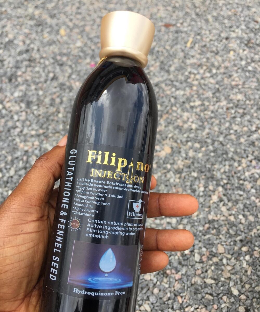 Filipino Injection Strong Whitening Lotion with alpha arbutin.