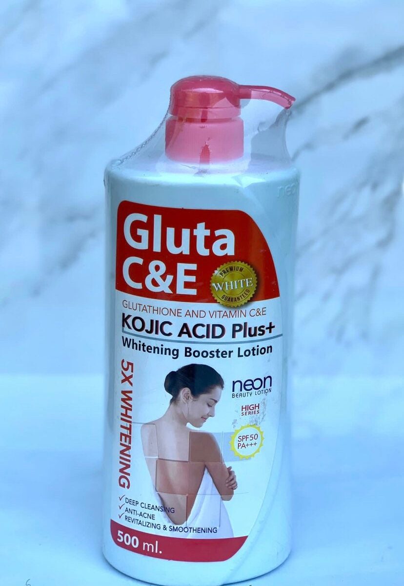 Gluta C &E kojic acid plus whitening body skin lotion