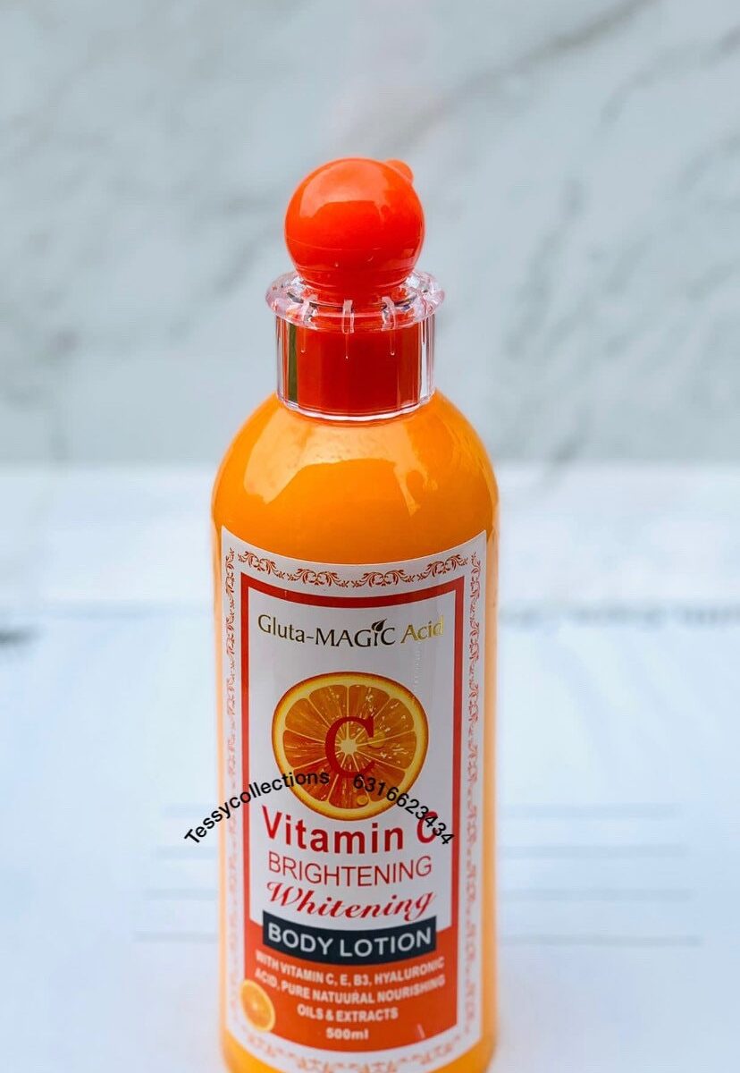 Gluta Magic Acid Vitamin C Brightening And Whitening Body Lotion with vitamin C,E and B3