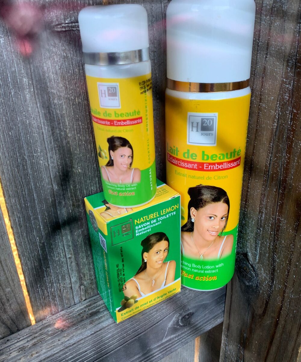 H20 Jours Bleaching Lemon set fast action (set Of 3)Creme Lotion, soap and Oil