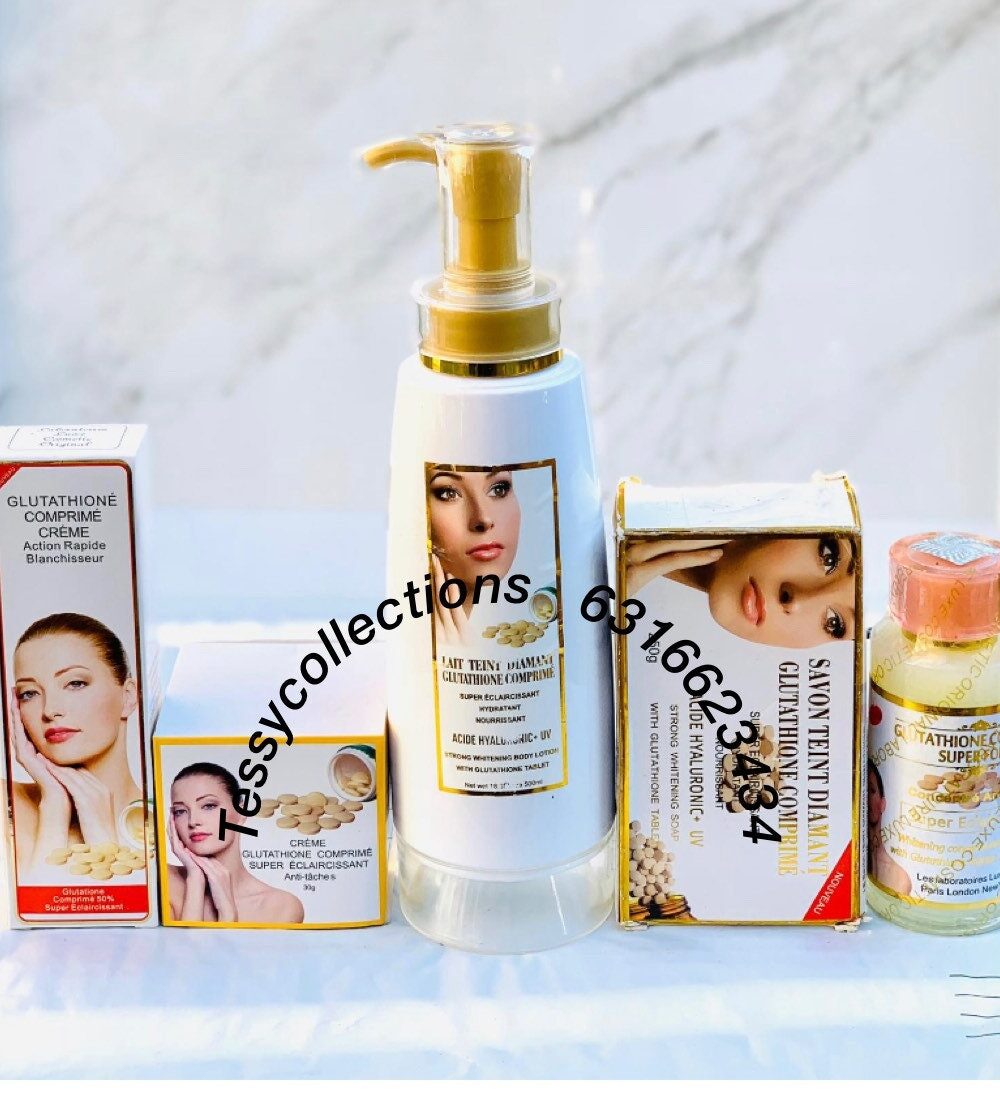 Lait Teint Diamant Glutathion comprime:Lotion, face cream, soap, tube, serum set