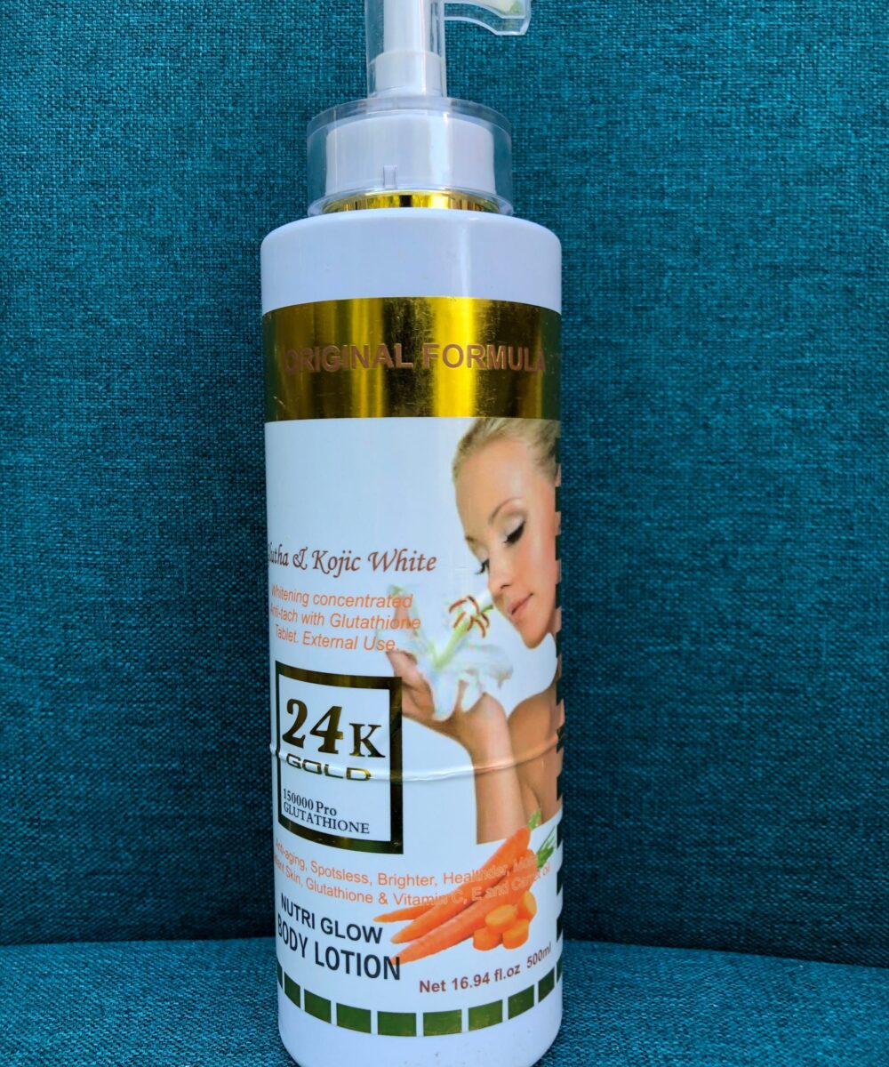Nutri Glow Gluta & Kojic 24K Gold 150000Pro Glutathione Body Lotion
