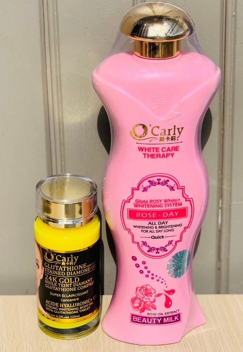 O’Carly White Care Therapy Rose day super whitening lotion with serum