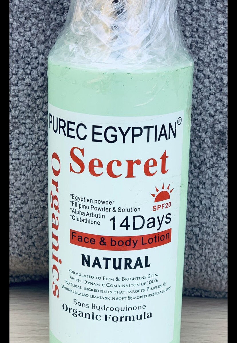 Organic Purec Egyptian secret 400ml for face and body lotion