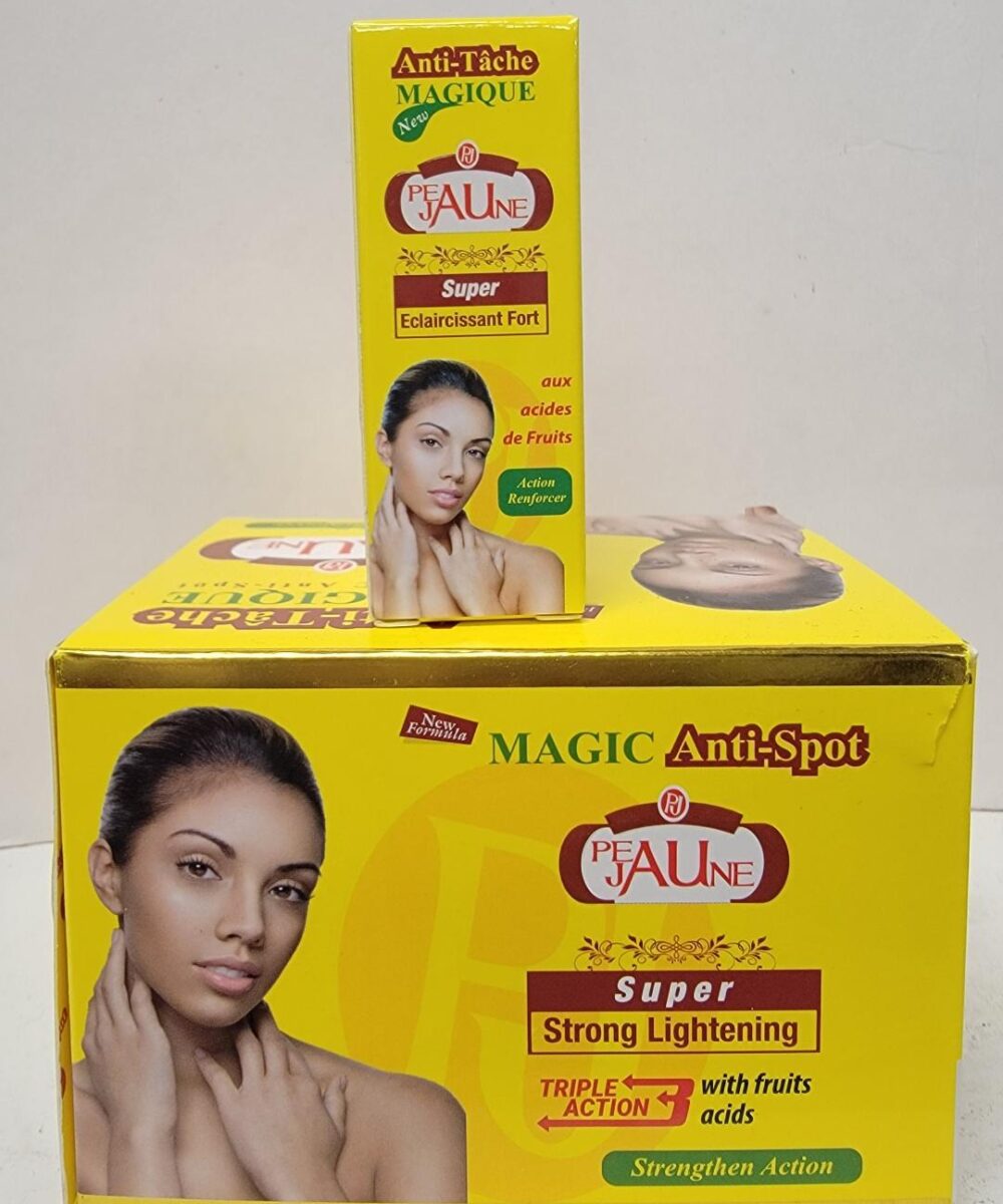 12 Pic Peau Jaune Anti-Taches Magique Super Eclairscissant