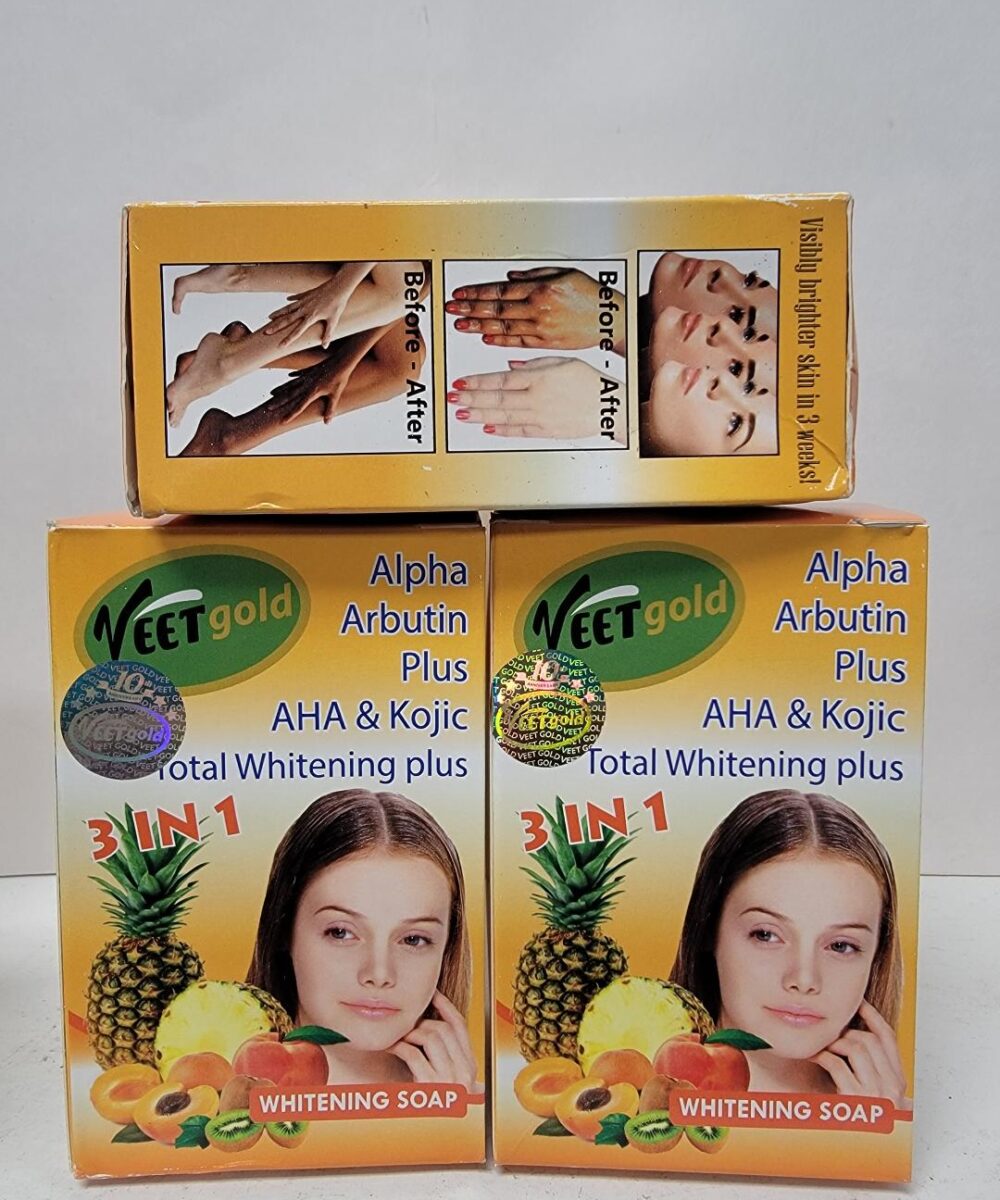 12 pic Veetgold super whitening soap 3 IN 1