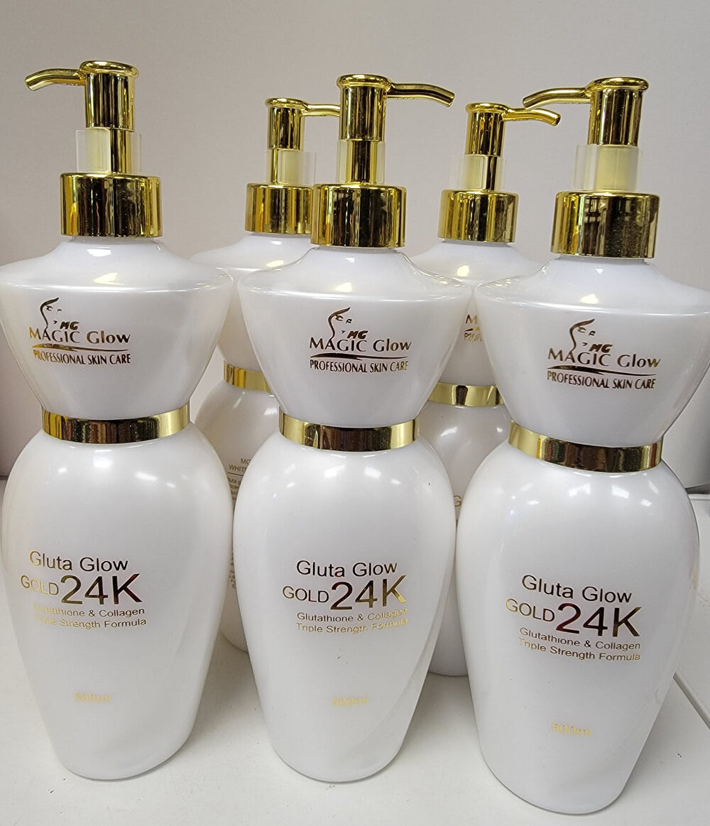 gluta glow gold 24k glutathione whitening lotion 500ml