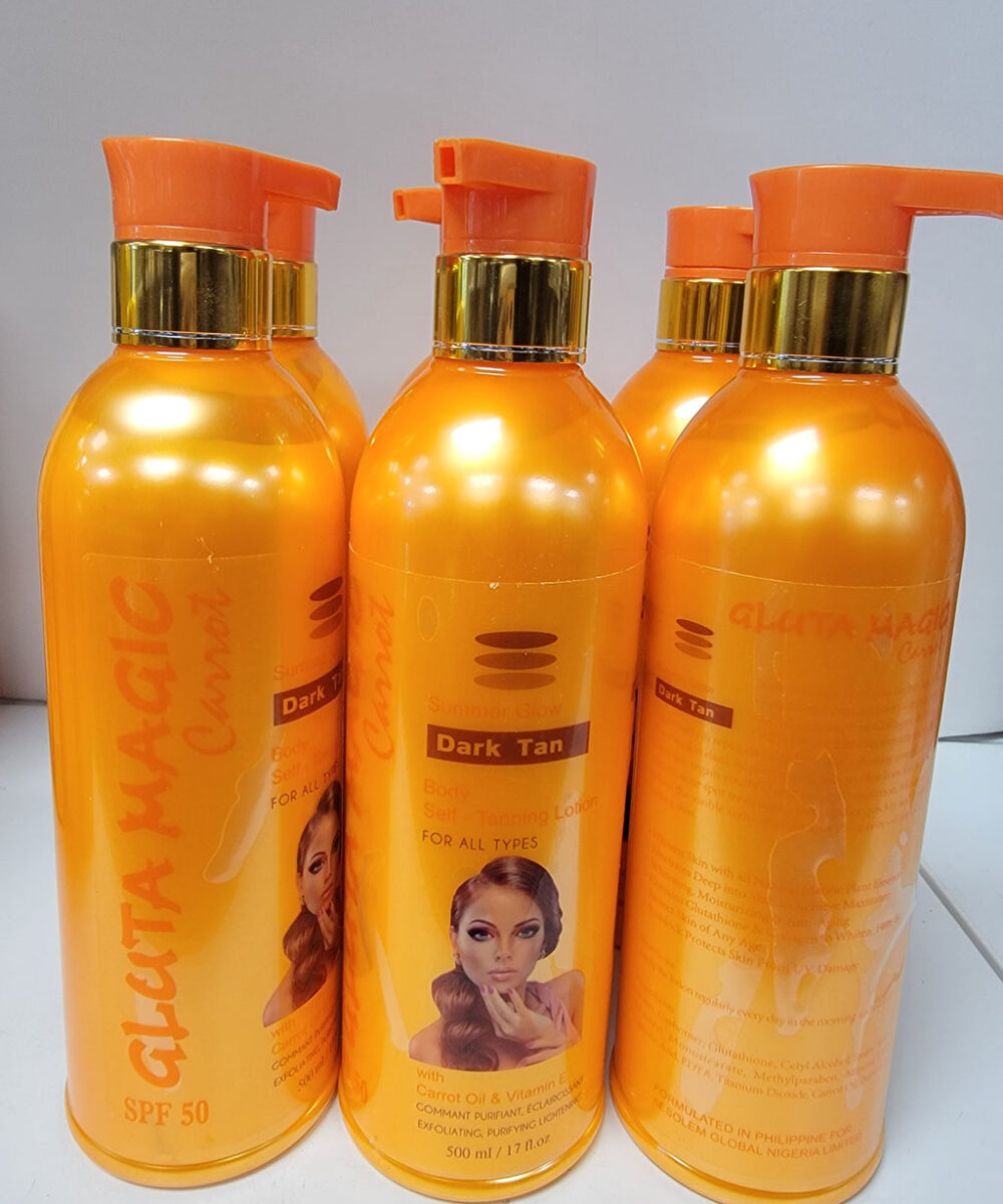 Gluta magic carrot spf 50 skin glowing body lotion 500ml
