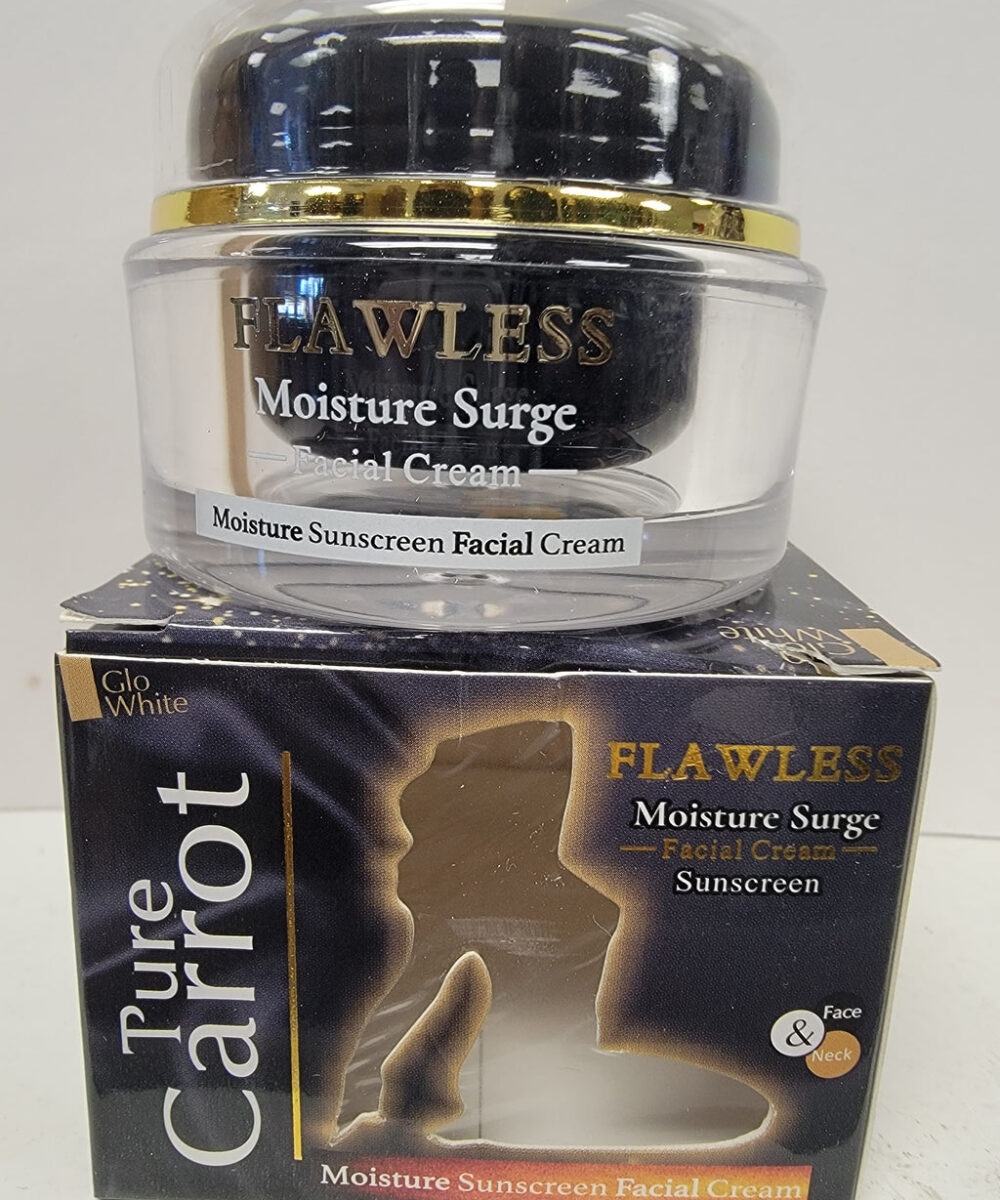 Pure carrot flawless moisture facial cream sunscreen
