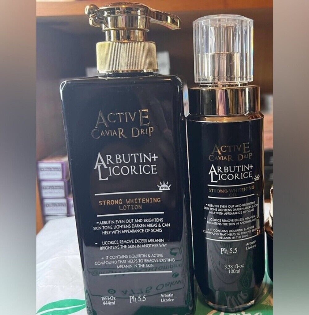 Active caviar lotion set 2 pieces , lotion, serum 2 in 1 set