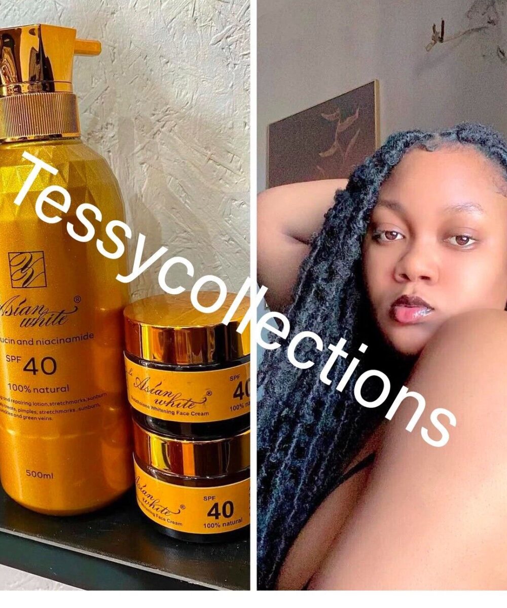 Asian white Snail mucin and Niacinamide SPF40 And Face Cream 1 Lotion And 1 Face