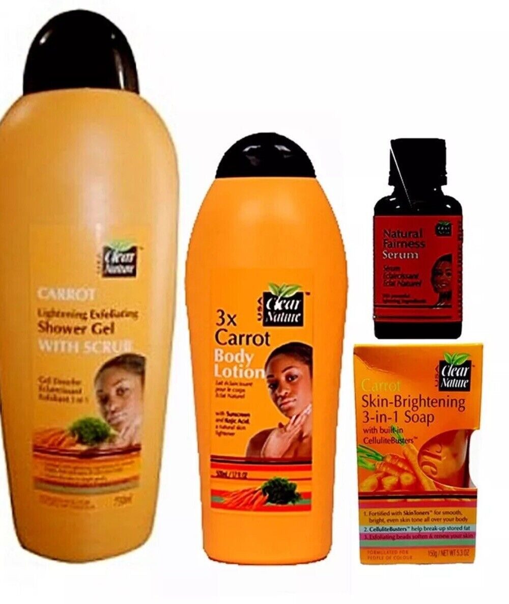 Clear nature Extra Maxi plus 3X Carrot extracts 7 days Set, 4 Pieces , 4 Set