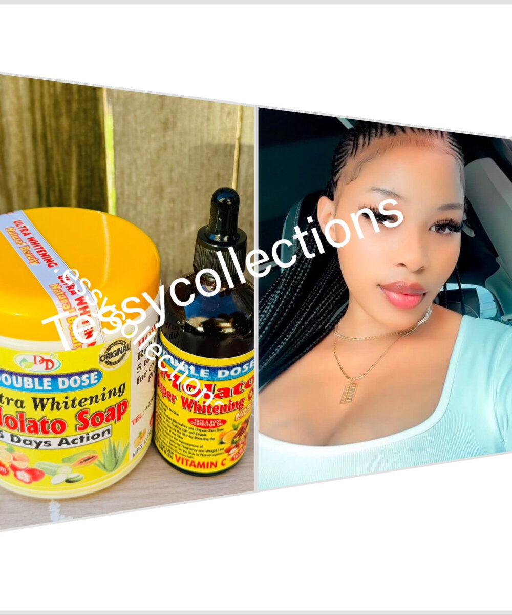 Double dose ultra whitening Molato soap And Serum 2 In 1 Set