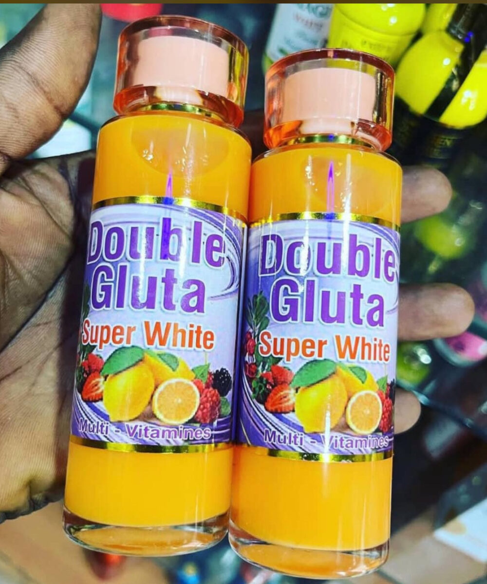 Double Gluta Super White Whitening Serum with Concentrate gluta multivitamin 1x