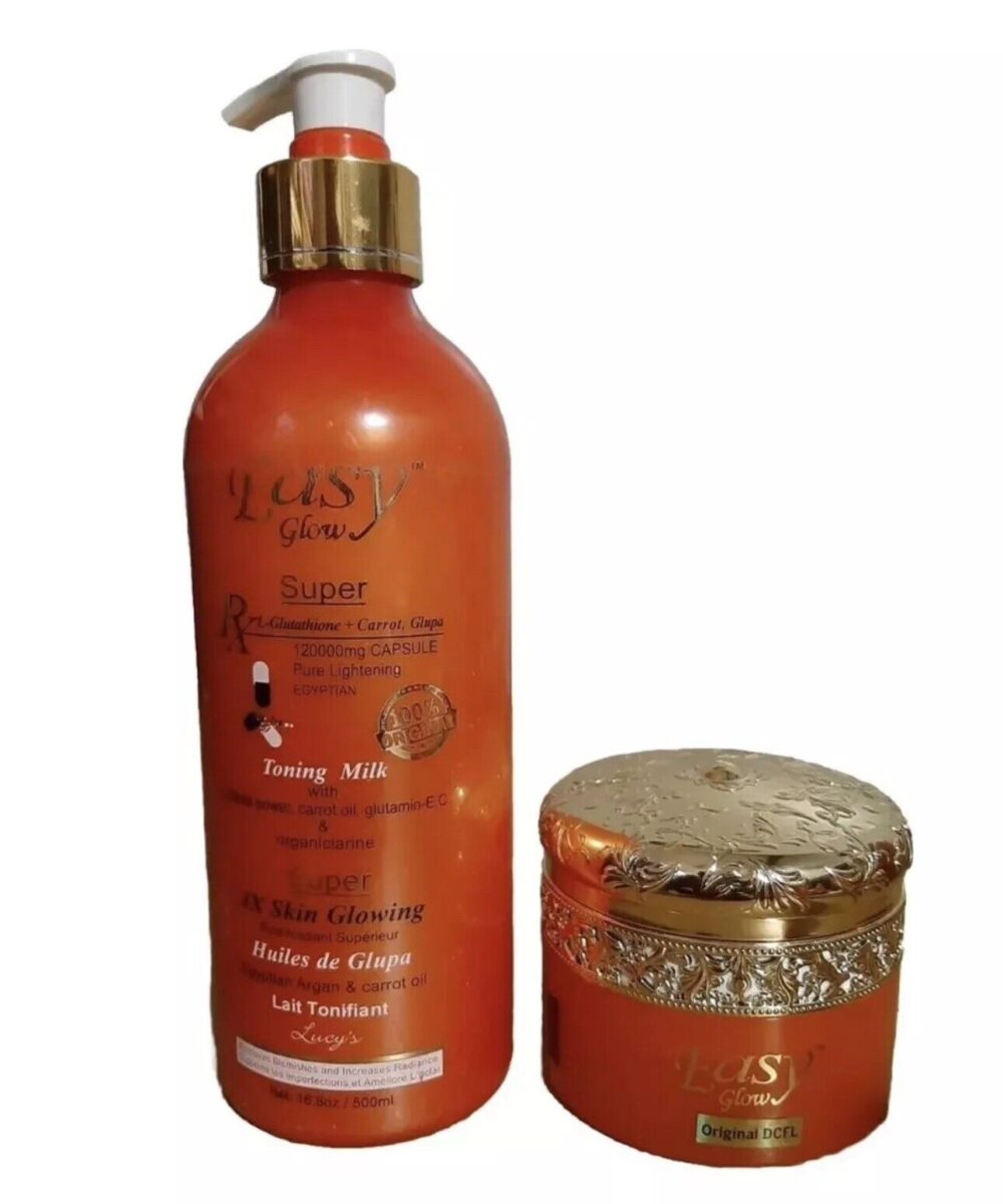 easy glow Carrot Toning Body Milk And Face Cream 2 In 1 Set