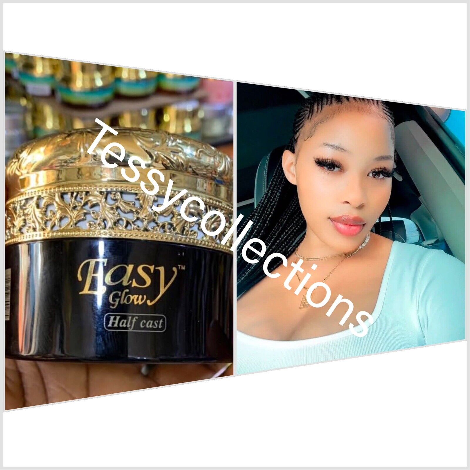 Easy Glow H-C Face Cream. Anti Sun Burn & spots. GLUTATHION & VIT.C .80g x 1