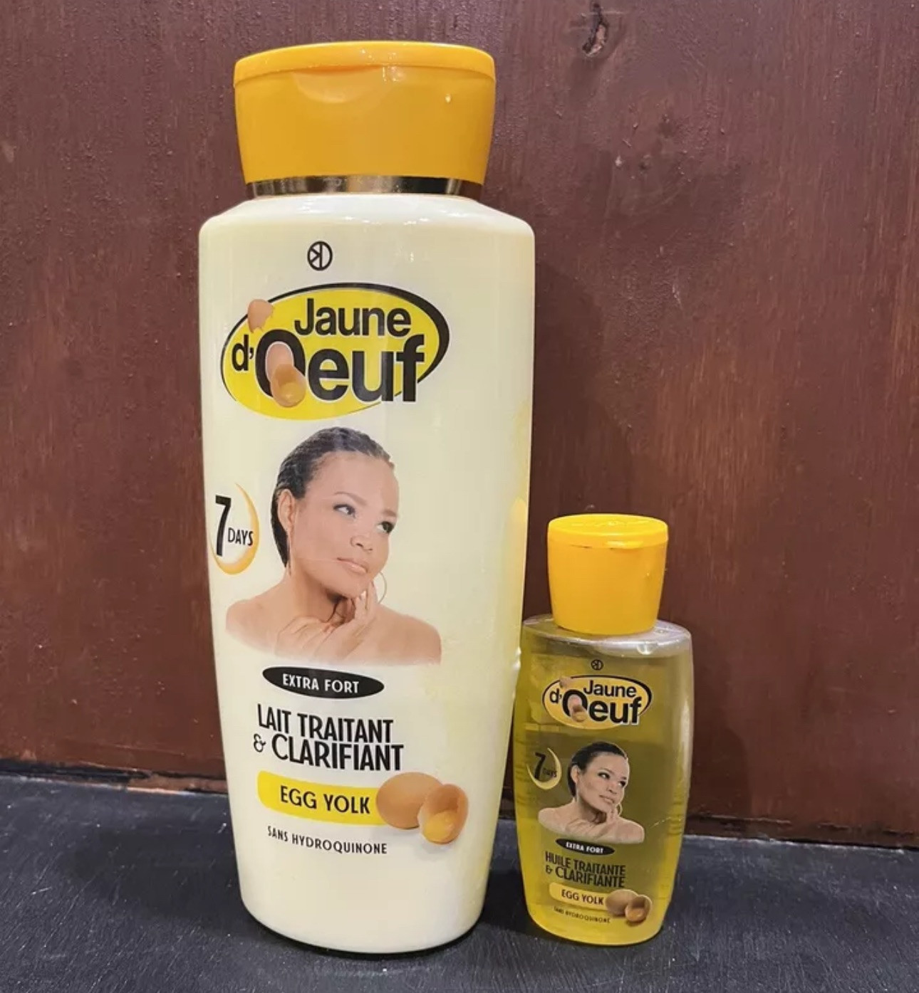 Jaune d'oeuf egg yolk body lotion 450 ML & Oil 60 ML 2 Pieces