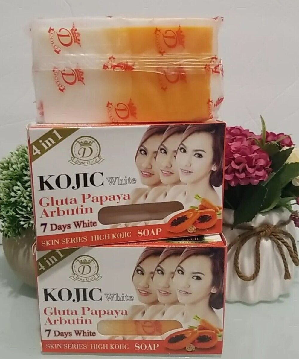 Kojic white Gluta PAPAYA Arbutin 7days white Soap 2 Soap