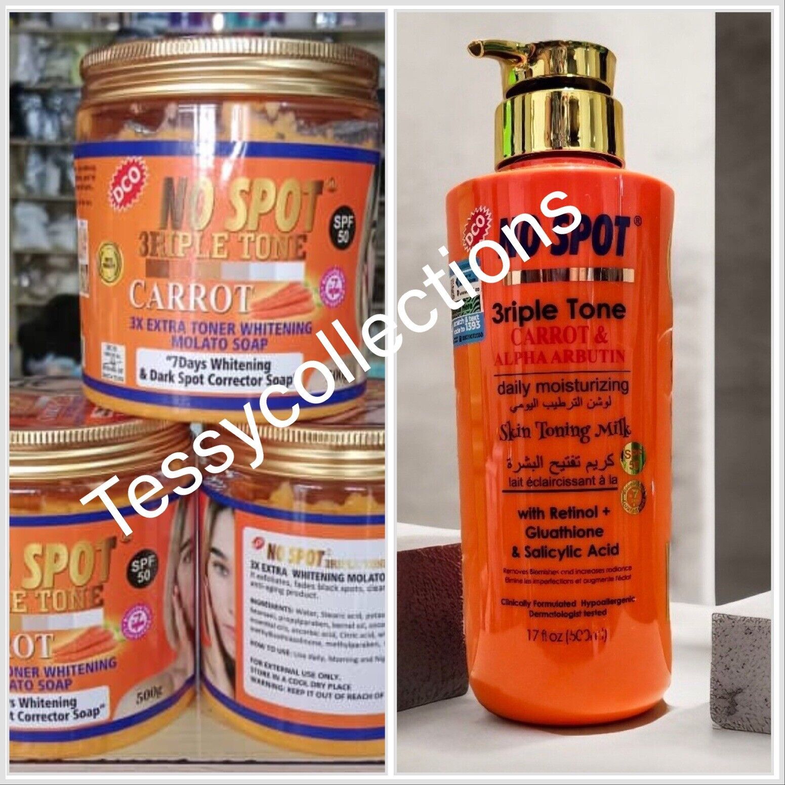 No Spot Lotion, And Molato Soap 2 In 1 Set