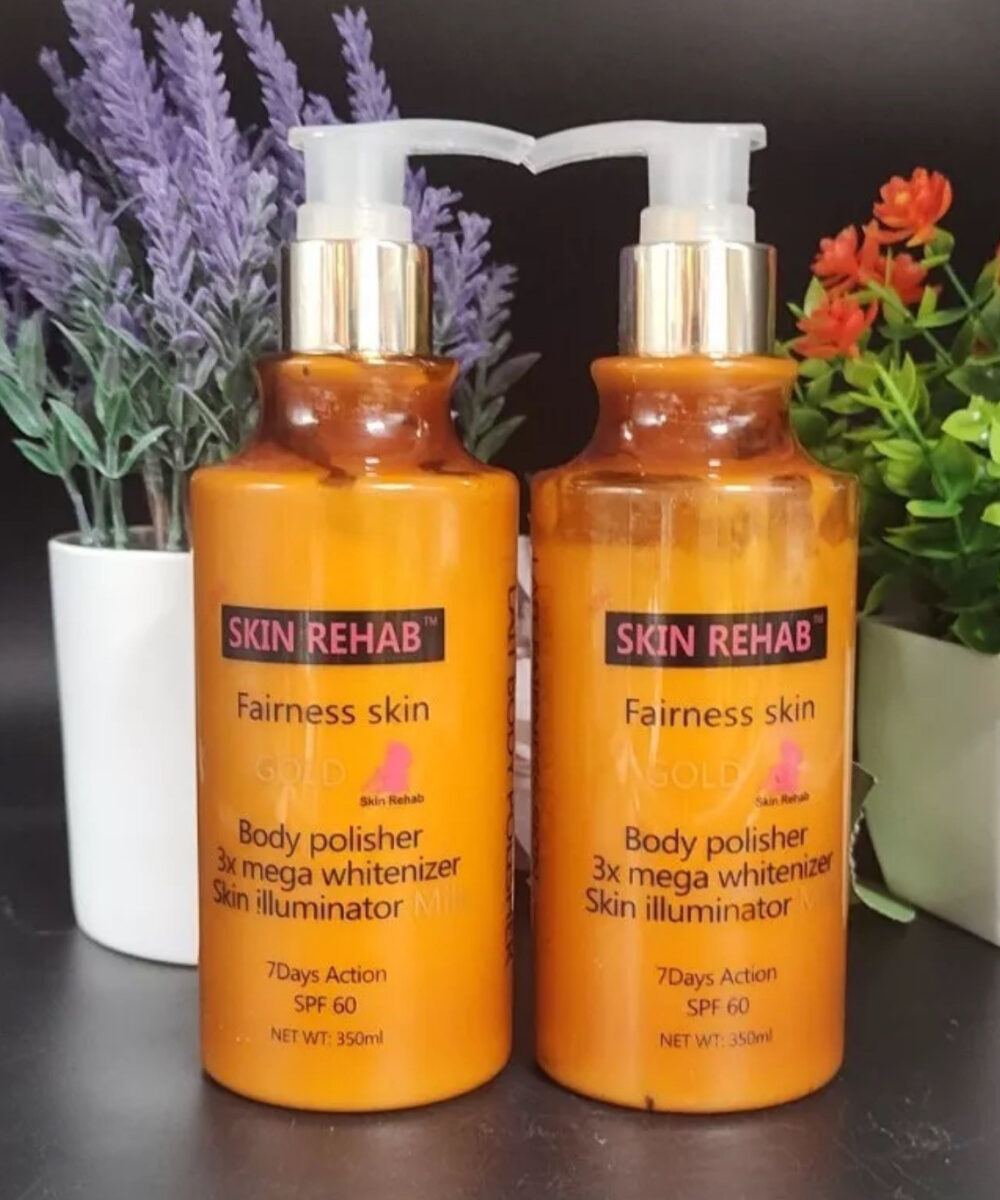 Skin Rehab Fairness Skin Polisher 3x Mega Whitenizer Illuminator Lotion 1 Piece