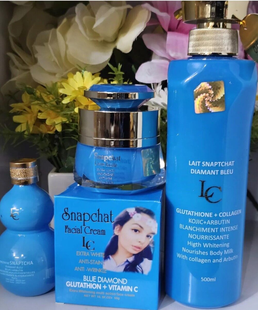 snapchat Diamant blue lotion, serum & Face Cream 3 Pieces